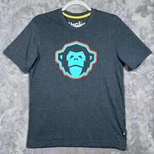 Howler Bros Monkey Graphic T-Shirt Heather Gray Blue Size Small